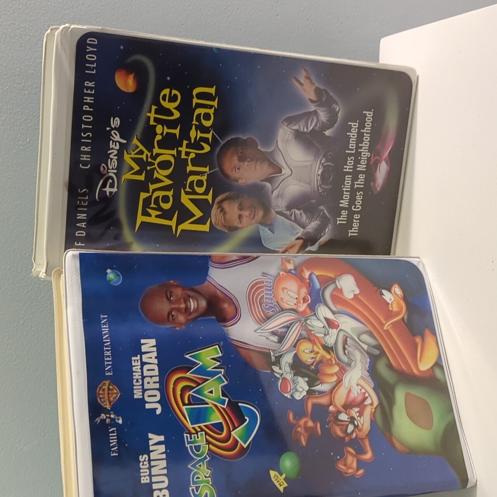 Space Jam and Disney's My Favorite Martian Vintage VHS Tapes
